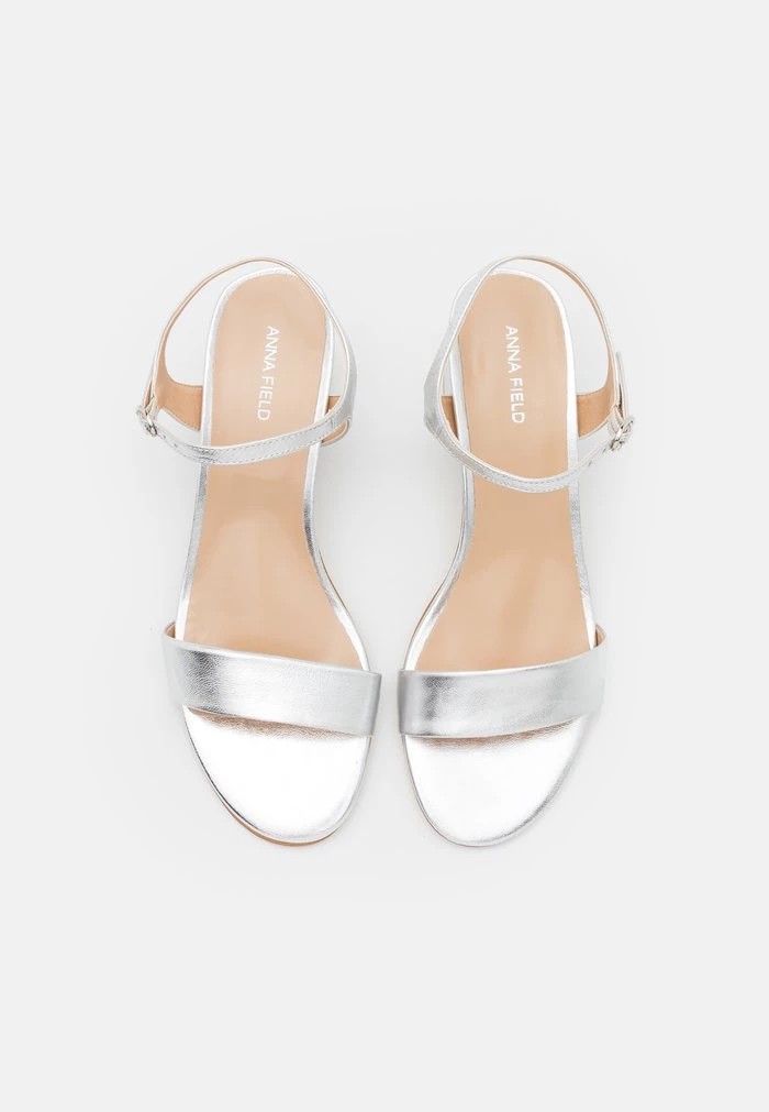 Sandale ANNA FIELD Anna Field Cuir Argent Femme | XEI-3912377